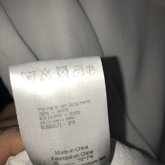 minimum flowy long sleeved blouse ruffled collar white small/euro 36 - Picture 6 of 12